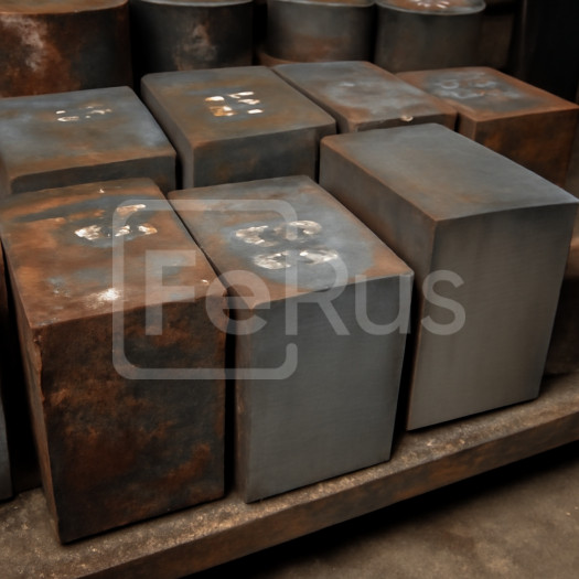 Поковка стальная гладкая квадратного сечения 630х120 мм 34ХН1М ГОСТ 7829-70