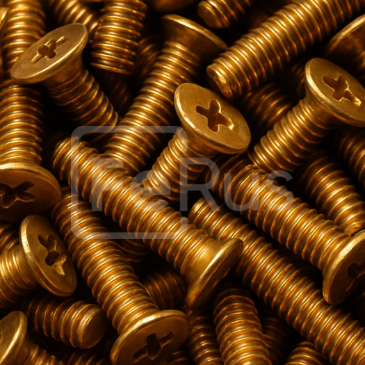 Винт бронзовый М10 шаг резьбы 1,25 мм БрАМц9-2 ГОСТ 1759.0-87