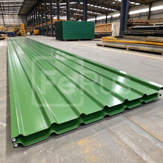 Профнастил НС35 полиэстер (Zn100-180) 0,6х1000х1200 мм, RAL 6002
