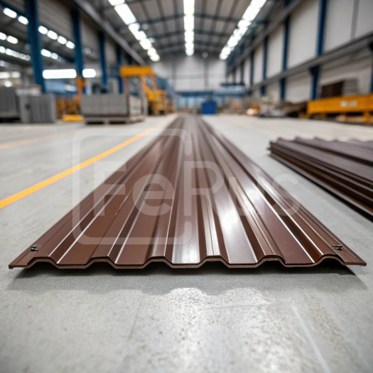 Профнастил С10 полиэстер (Zn100-180) 0,3х1100х1200 мм, RAL 8017