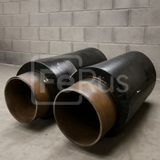 Элемент трубопровода концевой ППУ ОЦ 1020 мм 09Г2С ГОСТ 30732-2006